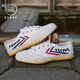 Feiyue official canvas shoes men's shoes summer breathable women's shoes Shaolin soul track and field jogging shoes couple casual sports shoes men classic white red blue 37 one size larger