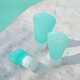 m square travel bottling portable cosmetics small empty bottle silicone skin care products shampoo bath bottling Mint green