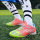 FEELACES children's football shoes broken nails for men and women Falcon Messi student training shoes for children TF artificial grass sneakers 6195 orange broken nails 31 [socks + ball bag + guard plate]