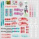 Shantou Lincun road car stickers two-dimensional Hatsune Miku Miku self-racing pain custom stickers reflective stickers pain stickers 40*40 customized contact customer service major modifications
