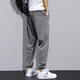 Jeep Spirit Jeep Jeep Herren Eisseide Sommer Dünne Loose Foot Trendy Marke Harem Hosen Tennis Mode lässig neun Punkte dunkelgrau L (105-120jin [Jin gleich 0,5 kg])