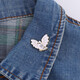 Jiemo imitation enamel metal badge peace dove brooch ins female student cute cartoon bag pendant pigeon + gift box