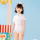 361 Kinder Badeanzug Mädchen Mädchen süßes Baby einteiliger Badeanzug New Children's Heiße Frühlingsanzug Pink Blau 5024 140 (14) Höhe 130-140 cm Gewicht 50-60jin [Jin entspricht 0,5 kg]