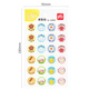 Deli reward stickers praise elementary school students kindergarten children small stickers stickers stickers girls toy roll stickers stars big thumbs little red flower reward stickers 25909
