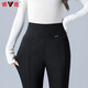 Yalu Down Pants Women's 2026 Winter New Style Outerwear Warm and Slim High Waist Straight Winter Thickened Stretch Flared Pants Black XL