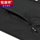 恒源祥男装中长款风衣男2023秋季新款时尚通勤男士外套 黑色 170