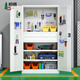 Baigang heavy-duty tool cabinet multi-functional storage cabinet auto repair tool accessories storage cabinet workshop storage cabinet with mesh plate BG-GJ-1159