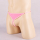 Männer sexy Unterwäsche transparent thong sexy verlockende weiche und atmungsaktive Eisseide Unterwäsche Herrenhöhle-Schritt Offene T-Trübchen rote Uniform Größe