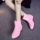 Qiang Qiang Anti-Rutsch-Regenstiefel süße Gelee Regenstiefel modische Küchentiefel Regenstiefel Frauen Nicht-Schlupf-Gummi-Schuhe Erwachsene wasserdichte Schuhe Frauen Wasserstiefel 1585 Burgund-Single-Schuhe (Größe kleiner) 36