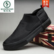 Specht 2025 Herbst Herumn neue Männerschuhe Casual Board Schuhe Trendy Schuhe Lazy Schuhe Ein Fuß Leinwand Schuhe Mesh Schuhe Herrenweicher Sohle vielseitig SS9866 Full Black 39