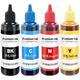 HP 47 Tinte Patrone Schwarz Farbe HP4800 4825 4826 4877 4828 4829 Druckertinte 200 ml schwarz * 2 Flaschen + Spritze + Tintenabsorber Clip