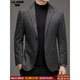 Lilan Men's Autumn and Winter New Men's Business Down Jackets for Young and Middle-aged Casual Single Jackets Trendy Suits 3302 Gray 185/2XL (160-180Jin Jin equals 0.5 kg)