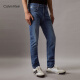Calvin KleinJeans【凉感】春夏男复古ck猫须磨白洗水楔形锥形牛仔裤J326343 1A4-牛仔浅蓝 32