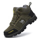 Camel Dynamic Camel Outdoor Frauenschuhe für Winter neue Plüschstiefel mittelgroße und hohe Top-Rutschbergsteiger Wanderschuhe Sport Schneestiefel LT3895 Grey Plush Style 38
