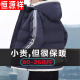 Hengyuanxiang new cotton coat men with fat plus size hooded bread suits in winter thick warm down cotton jacket men black/NASA9789 model 2XL/135-150Jin[Jin equals 0.5 kg]