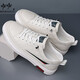 Zapatos de hombres Heni Paul, zapatos de cuero de cuero genuino de alta gama de hombres, zapatos de alta gama de hombres, zapatos blancos casuales para hombres, blanca plana 9908 42