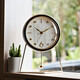 Hanshi (Hense) creative table clock fashion modern art clock ornaments living room desktop clock sitting desktop quartz clock HD56 white