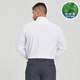 Dibinze large size white shirt men's long-sleeved plus fat plus fat loose business no-iron anti-wrinkle bamboo fiber stretch shirt