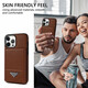 Zanling Suitable for Honor card case soft edge anti-fall plain leather mobile phone case thin mobile phone case protective case men's business back upper and lower flip multifunction card bag card clip coin wallet card HONOR Honor magic5pro card case mobile phone case