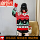 MOOLENA European and American Christmas Soft Waxy Sweater Women's Loose Lazy Style Retro Knitted Sweater Top Trendy Red One Size