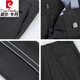 Pier Cardin high-end iron-free wool trousers for men in autumn and winter new elastic straight-leg pants for middle-aged business casual suit pants light gray stripes 6625 [elastic iron-free] 40 [3 feet waist]