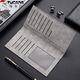 Woodpecker (Tucano) Luxury Luxury Simple Men's Men's Young Men's Japane's Toile Long Men's Thin Niche Wallet Men's Money Retro Black