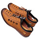 HJZH Summer Men's Soft-Soft-Sole Soft-Sole Sandals Breathable Hollow Outdoor Hollow Shoes Beef-Sole Sole Khaki (Jelly Sole) 41