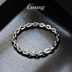 GsunG platinum PT950 men's bracelet is stylish and fashionable, new glossy cross women's invisible buckle chain, customized depository shot, single shot is invalid and will not be shipped.