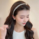 Wanyao black toothed anti-slip hairband for women, special hairpin for face wash, women's 2025 new wash pressure hair binding headband, black broken diamond headband