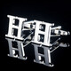 Chenpeng English Letters Manschette Links Metall Silber Ärmel Nagel Bräutigam Geschenk Französisch Hemd Manschettenknöpfe für verschiedene s erhältlich