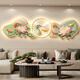 Mi ling jiuyu imagen sala de estar sofá fondo decoración de la pared luz luz de alta gama de lujo de lujo para correr y colgar nueva pared china jiuyu jugando c luz cálida luz lujosa 12035 cm doble capa acrílico tallado luxury p