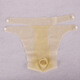 Confidential delivery sexy underwear men's thong underwear latex underwear men's transparent sexy yang pants sex products gay flesh color one size