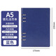 Upril Loose Leaf Notebook A5 / A4 / B5 Remplacement amovible Core Business Office Blocage Blocage de surface en cuir épaissis La société de dossiers de réunion peut personnaliser le logo [A5 Blue-6 trous] Hollow Loose Leafbook 80 images 3532