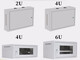 2u4u6u network weak current flat cabinet small vertical thickened wall-mounted monitoring chassis switch storage cabinet 9U flat thickened mesh door width 530 depth 400 height 4