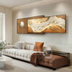 Pupan modern light luxury living room decoration paintings and Jiuyu pictures superimposed on mural sofa background wall bedside paintings LP-9195 76*180+60*180 style black sesame cotton oil canvas