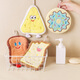 MR2 hand towels, hanging water-absorbent and quick-drying cartoon cute thickened square towels, small towels, children's bathroom hand towels