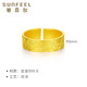 Saphire gold ring for men and women pure gold 999.9 ancient auspicious gold fortune ring open ring about 5.15 grams