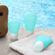 m square travel bottling portable cosmetics small empty bottle silicone skin care products shampoo bath bottling Mint green