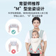 La sangle de bébé Aibaoshi et les nouveau-nés en artefact qui tiennent un bébé sont un stockage portable pour les turbans avant et arrière lorsqu'ils sortent. Qianhu Green M394