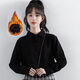 Sheng Saixi 2023 velvet thickened spring, autumn and winter Korean style women's bottoming business attire long-sleeved shirt female student uniform shirt white velvet L recommendation 105Jin Jin equals 0.5kg -115Jin Jin equals 0.5kg