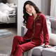 Urban Beauty Pyjamas für Frauen im Herbst und Winter 2024 Internet-Promi Damen neue Modestile für Tragen reines Baumwoll und modischer Stil 9910 (801 x9901 m (80-100Jin [Jin Equals Equals Equals Equals]) Universelle Größe