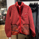 Nike Jacke Herrenkleidung 2024 Spring CNY Dragon Jahr Limited New Drei-Hook Imitation Lammstand Halsband Sport Casual Clothing FZ6194-677/Rot 2xl
