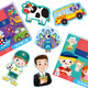 Puzzle pour enfants 1 Grande pièce 2 Force 3 ans 4 Éclaircissement Entrée de gamme Boys and Girls Advanced Baby Toys Early Education WJ Advanced Aperçu [Happy Farm 33p] 1-3 ans
