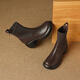 Asacho sheepskin thick-soled short boots for women in autumn and winter commuting wool socks boots small heightened Martin boots women's sleeve boots brown 37