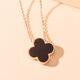 Grace Girl original four-leaf clover necklace double-sided women's simple rose gold Chinese Valentine's Day birthday gift for girlfriend
