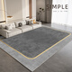 UUVZK Tapis Salon 2024 Nouvelle Maison Lumière Luxe canapé Table Basse Couverture Gris sans Lavage Essuyable Sol antidérapant 4511 300 cm * 400 cm personnalisé Non remboursable et Non remplaçable Velours de Cristal