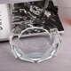 Weiyang WYS-683 Crystal Glass Aschenbecher Hotel Büro Hotel Aschenbecher Star Anis Aschenbecher Elektroplatten Silbermodell 18 cm