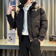 杰逊斯羽绒棉服男冬季潮牌加厚短款棉衣外套2024新款潮流痞帅保暖棉袄子 6625黑色 XL （125-140斤）