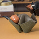 沙芬（SAVINELLI）意大利沙芬烟斗架进口东南西北折纸M674四斗位皮质烟斗架男士礼品 墨绿-塔库拉特