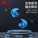 Xtep swimming earplugs are waterproof, non-soundproof, professional bathing, anti-otitis media, adult shampoo, ear anti-water artifact, elegant gray, one pair of earplugs, one size fits all